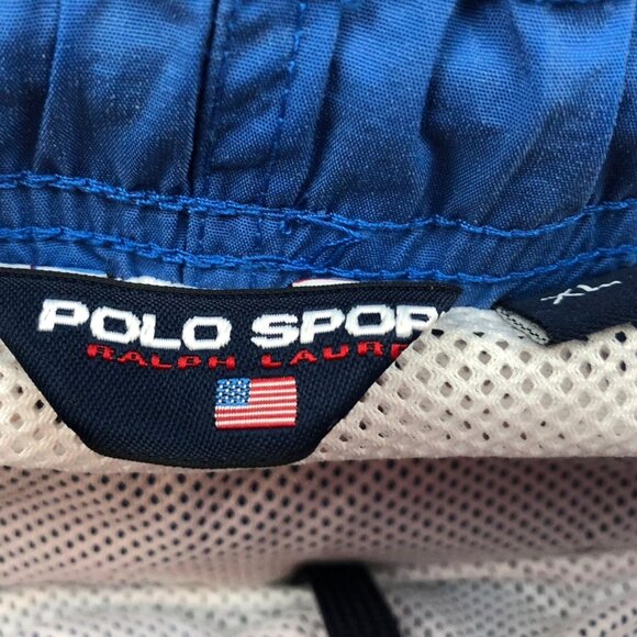 Polo Sport Ralph Lauren Mens Swim Shorts Size XL Blue Trunks Swimwear Drawcord - Picture 3 of 12